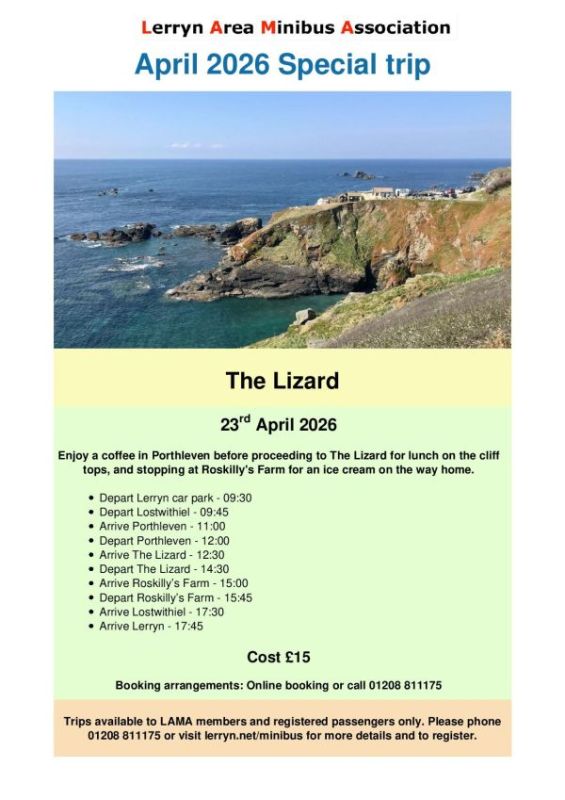 LAMA Special Trip to The Lizard